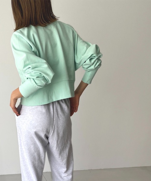 CANAL JEAN（キャナルジーン）の「スウェットカットソー（スウェット・レディース・ミント・ONE SIZE）」の8枚目の写真