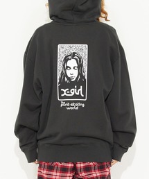 X-girl | NOISE FACE ZIP UP SWEAT HOODIE(パーカー)