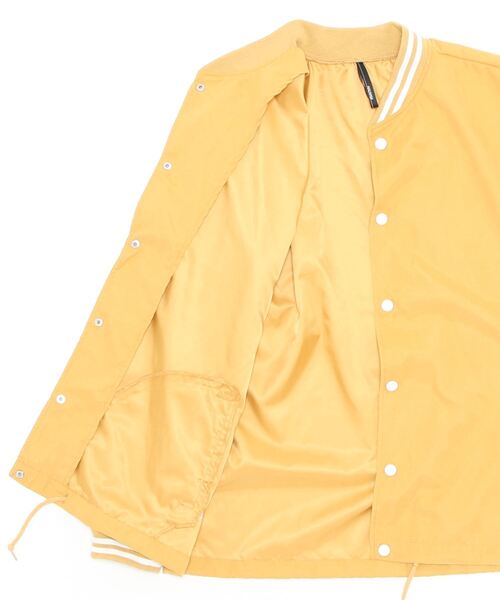 Ritzy(リッツィー)の「ポリピーチスタジアムシャツジャケット(ノーカラージャケット・メンズ・イエロー/グリーン/チャコール・LARGE/MEDIUM/X-LARGE)」の17枚目の写真