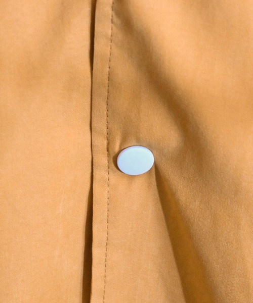 Ritzy(リッツィー)の「ポリピーチスタジアムシャツジャケット(ノーカラージャケット・メンズ・イエロー/グリーン/チャコール・LARGE/MEDIUM/X-LARGE)」の4枚目の写真