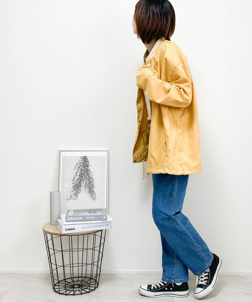 Ritzy(リッツィー)の「ポリピーチスタジアムシャツジャケット(ノーカラージャケット・メンズ・イエロー/グリーン/チャコール・LARGE/MEDIUM/X-LARGE)」の14枚目の写真