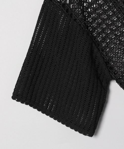 JEANASIS（ジーナシス）の「2WAYパターンキリカエメッシュTEE/299266（Tシャツ/カットソー・レディース・ブラック/オフホワイト/ベージュ系その他・FREE）」の6枚目の写真