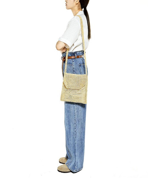 the case（ザケース）の「[J VINEYARD]LIGHT WOOD BEADS BAG（ショルダーバッグ・レディース・ベージュ・FREE）」の8枚目の写真
