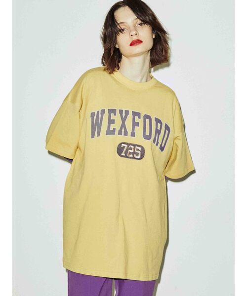 jouetie(ジュエティ)の「カレッジスーパーBIG Tシャツ(Tシャツ/カットソー・レディース・ブラック/オフホワイト/イエロー・MEDIUM)」の11枚目の写真