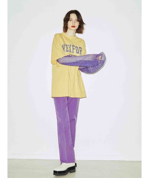 jouetie(ジュエティ)の「カレッジスーパーBIG Tシャツ(Tシャツ/カットソー・レディース・ブラック/オフホワイト/イエロー・MEDIUM)」の14枚目の写真