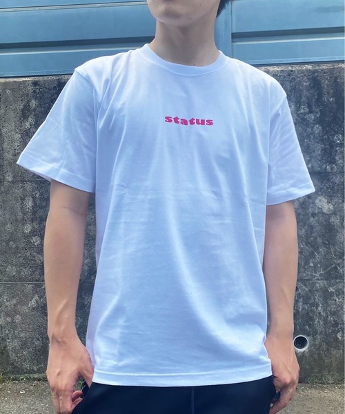 UNALLOYED★韓国★男女兼用★SUN LOGO T SHIRT 2色/ 半袖Tシャツ ユニセックス Tシャツ 半袖 クマちゃん ベアー プリント