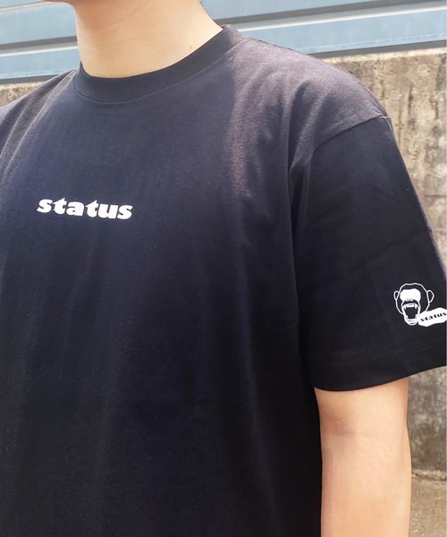 STATUS(ステイタス)の「韓国 ファッション ストリート ブランド LITTLE LOGO TEE メンズ レディース ユニセックス(Tシャツ/カットソー・メンズ・ホワイト系その他/ブラック系その他/ホワイト系その他2/ブラック系その他2・LARGE/X-LARGE/MEDIUM)」の8枚目の写真