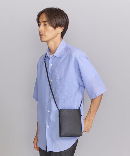 BEAUTY&YOUTH UNITED ARROWS（ビューティーアンドユースユナイテッドアローズ）の「スクエア ポーチ バッグ（ショルダーバッグ・メンズ・ブラック/ロイヤルブルー/ネイビー/グレー・FREE）」の14枚目の写真
