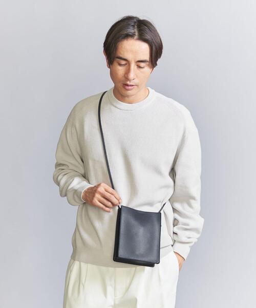 BEAUTY&YOUTH UNITED ARROWS（ビューティーアンドユースユナイテッドアローズ）の「スクエア ポーチ バッグ（ショルダーバッグ・メンズ・ブラック/ロイヤルブルー/ネイビー/グレー・FREE）」の18枚目の写真