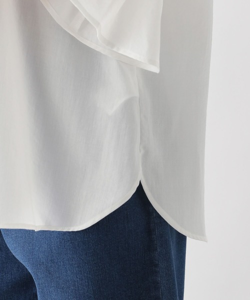 LEPSIM（レプシィム）の「フカVネックフリルブラウス　294913（シャツ/ブラウス・レディース・オフホワイト/ライトピンク/ブラック・FREE）」の12枚目の写真