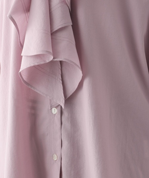 LEPSIM（レプシィム）の「フカVネックフリルブラウス　294913（シャツ/ブラウス・レディース・オフホワイト/ライトピンク/ブラック・FREE）」の16枚目の写真