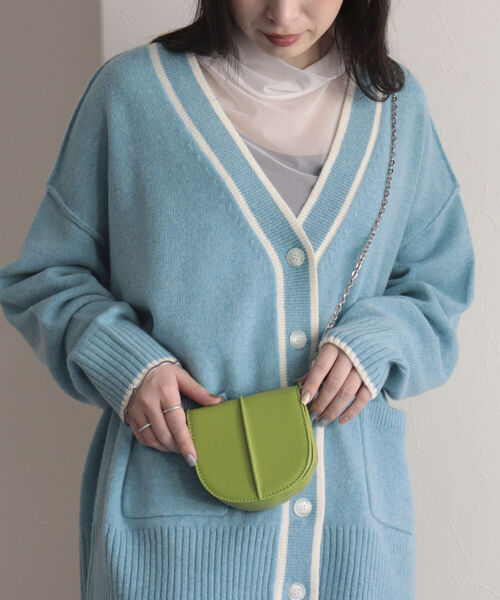 fredy emue（フレディエミュ）の「チェーンミニポシェット（ショルダーバッグ・レディース・ピンク/ブラック/オフホワイト/イエロー/ライトグリーン・FREE）」の13枚目の写真