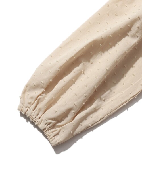 SHOO・LA・RUE（シューラルー）の「◆【100-140cm】カットドビーシャーリングブラウス（シャツ/ブラウス・キッズ・ライトベージュ/ライトパープル・10/11/12/14/13）」の9枚目の写真