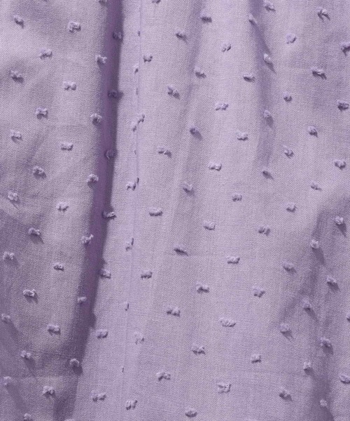 SHOO・LA・RUE（シューラルー）の「◆【100-140cm】カットドビーシャーリングブラウス（シャツ/ブラウス・キッズ・ライトベージュ/ライトパープル・10/11/12/14/13）」の8枚目の写真