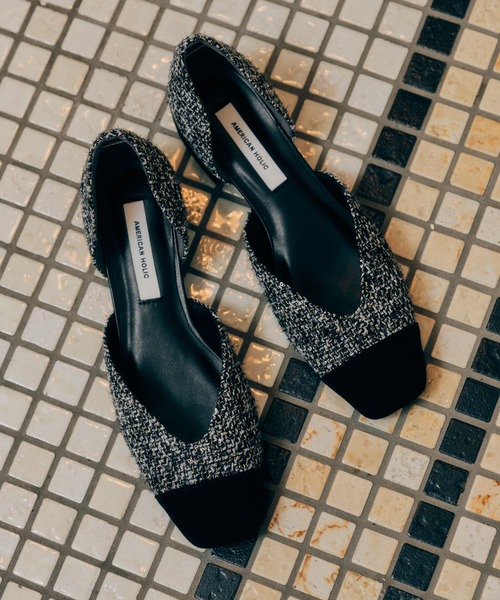 American Holic アメリカンホリック の ツイードセパレートパンプス パンプス Wear