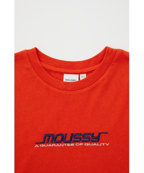 MOUSSY(マウジー)の「MOUSSY SPORT LOGO Tシャツ(Tシャツ/カットソー・レディース・オフホワイト/ダークグリーン/オレンジ/ブラック・FREE)」の12枚目の写真