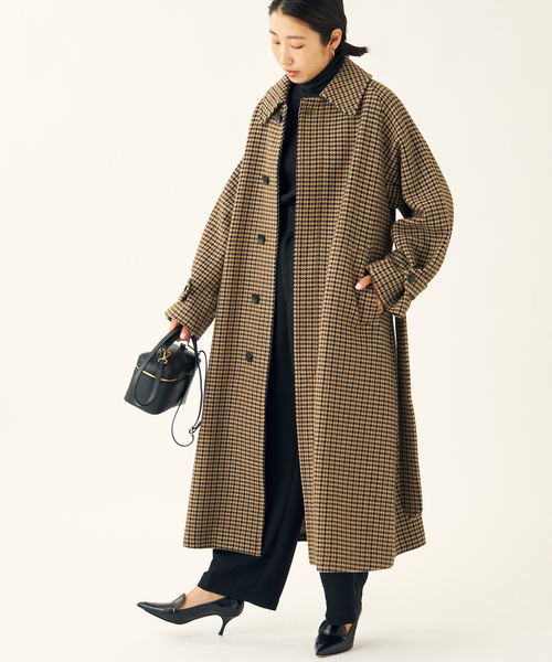 ジャーナルスタンダードレサージュ モッサ チドリバルカラーコート　ロングコート モッサ/チドリバルカラーコート（その他アウター）｜journal standard