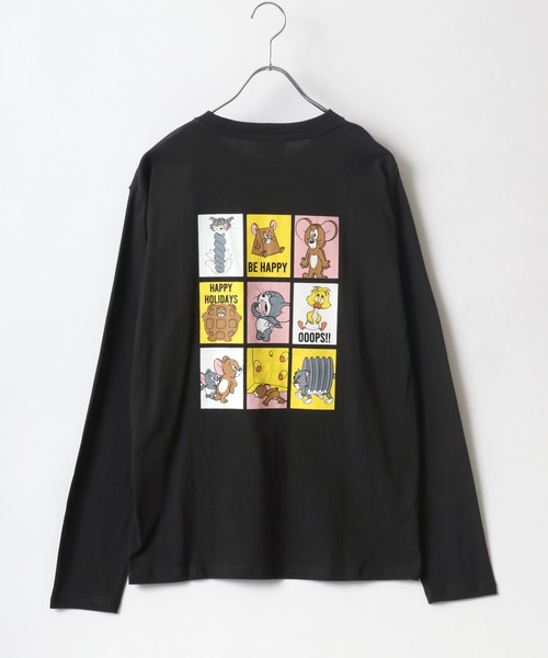 Tom&Jerry(トムアンドジェリー)の「Tom&Jerry/トム&ジェリー キャラクタープリントロンT(Tシャツ/カットソー・メンズ・ネイビー/グレー/オフホワイト/スミクロ・M/L)」の12枚目の写真