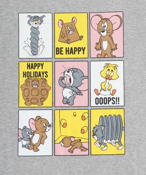 Tom&Jerry(トムアンドジェリー)の「Tom&Jerry/トム&ジェリー キャラクタープリントロンT(Tシャツ/カットソー・メンズ・ネイビー/グレー/オフホワイト/スミクロ・M/L)」の20枚目の写真