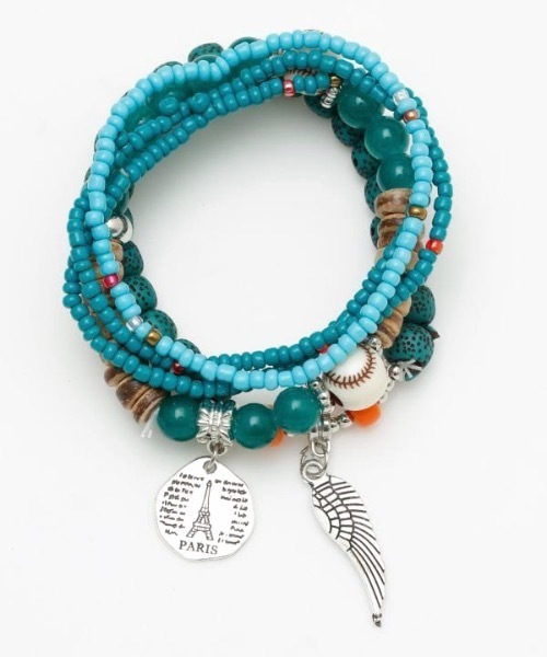 チャイハネ(チャイハネ)の「【チャイハネ】マットコインMEN'Sセットブレスレット(ブレスレット・メンズ・ブラック/ターコイズブルー/ブラウン/レッド・FREE)」の3枚目の写真