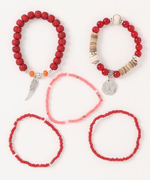 チャイハネ(チャイハネ)の「【チャイハネ】マットコインMEN'Sセットブレスレット(ブレスレット・メンズ・ブラック/ターコイズブルー/ブラウン/レッド・FREE)」の8枚目の写真