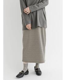 Lugnoncure | カットジャカードタイトスカート(スカート)