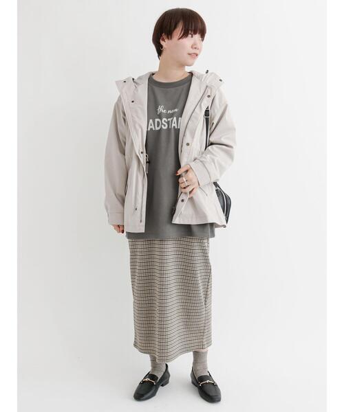 Lugnoncure(ルノンキュール)の「カットジャカードタイトスカート(スカート・レディース・ブラウン/ベージュ/ブラック・フリ-)」の5枚目の写真