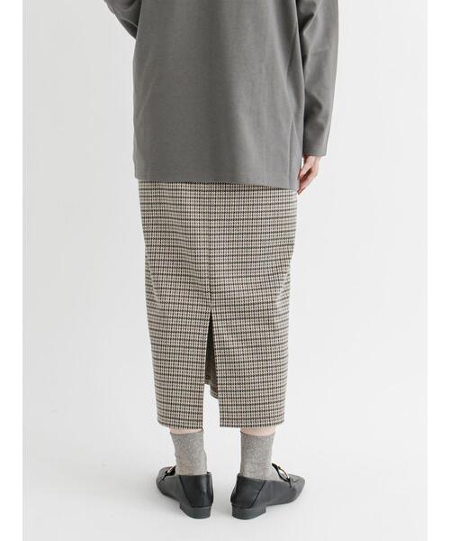 Lugnoncure(ルノンキュール)の「カットジャカードタイトスカート(スカート・レディース・ブラウン/ベージュ/ブラック・フリ-)」の10枚目の写真