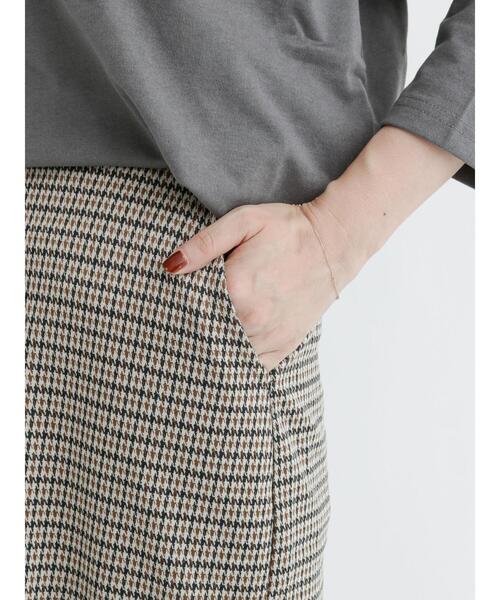 Lugnoncure(ルノンキュール)の「カットジャカードタイトスカート(スカート・レディース・ブラウン/ベージュ/ブラック・フリ-)」の12枚目の写真