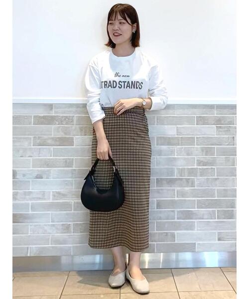 Lugnoncure(ルノンキュール)の「カットジャカードタイトスカート(スカート・レディース・ブラウン/ベージュ/ブラック・フリ-)」の13枚目の写真