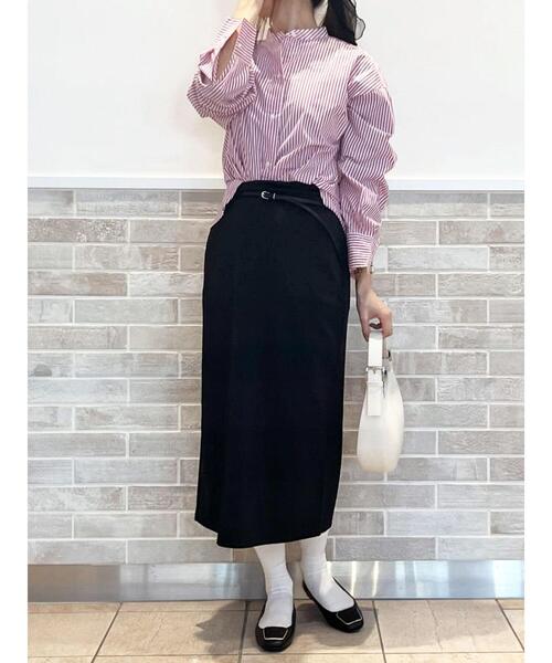 Lugnoncure(ルノンキュール)の「カットジャカードタイトスカート(スカート・レディース・ブラウン/ベージュ/ブラック・フリ-)」の15枚目の写真