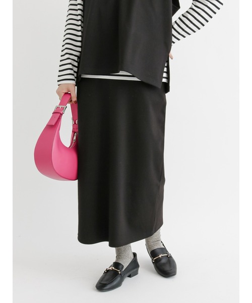 Lugnoncure(ルノンキュール)の「カットジャカードタイトスカート(スカート・レディース・ブラウン/ベージュ/ブラック・フリ-)」の1枚目の写真