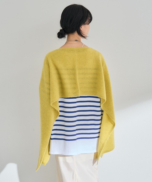 SHENERY（シーナリー）の「ホワイトヤクアレンジストール（ストール/ショール・レディース・オフホワイト/グリーン系その他・FREE）」の18枚目の写真