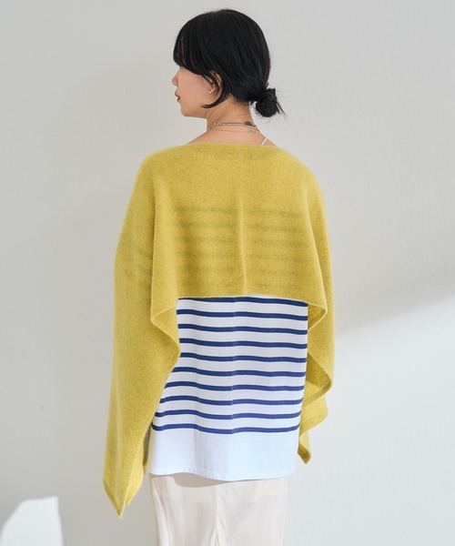 SHENERY（シーナリー）の「ホワイトヤクアレンジストール（ストール/ショール・レディース・オフホワイト/グリーン系その他・FREE）」の19枚目の写真