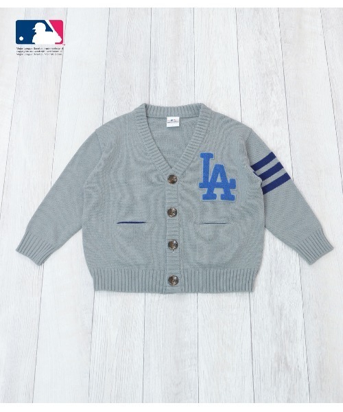 RUGGEDWORKS（ラゲッドワークス）の「《MLB》　knit cardigan（カーディガン/ボレロ・キッズ・グレー/グリーン/ネイビー・01/02/03/04）」の8枚目の写真