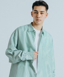 Ressaca | オーバーサイズ ストライプレギュラーカラー長袖シャツ(シャツ/ブラウス)