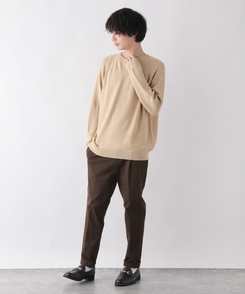 GLOBAL WORK(グローバルワーク)の「トリプルイージーニット/295168(ニット/セーター・メンズ・チャコールグレー/ミント/ライトベージュ・SMALL/LARGE/MEDIUM)」の5枚目の写真