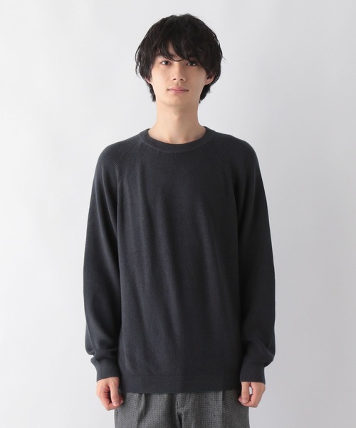 GLOBAL WORK(グローバルワーク)の「トリプルイージーニット/295168(ニット/セーター・メンズ・チャコールグレー/ミント/ライトベージュ・SMALL/LARGE/MEDIUM)」の7枚目の写真