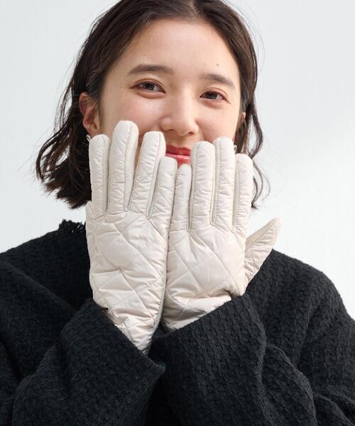 キルティングジャージーグローブ手袋-タッチパネル対応-