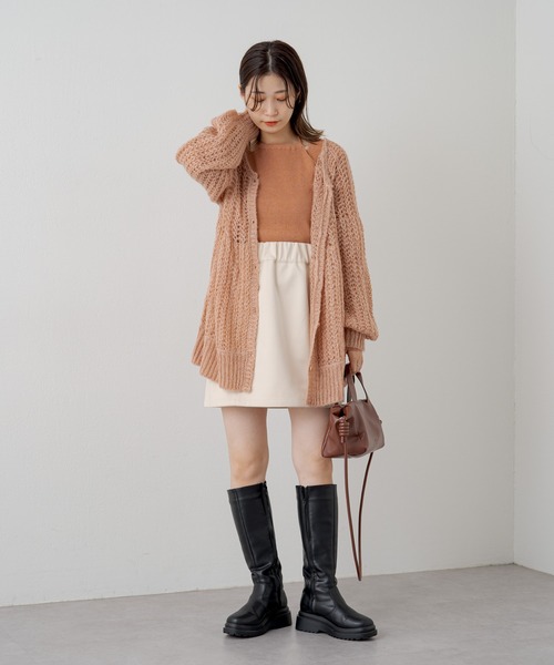 Kastane（カスタネ）の「アメスリリブニット（ニット/セーター・レディース・アイボリー/オレンジ/ブルー・FREE）」の13枚目の写真