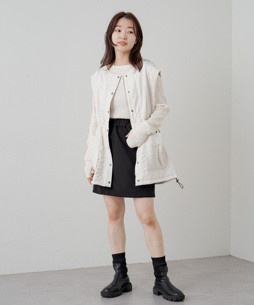 Kastane（カスタネ）の「アメスリリブニット（ニット/セーター・レディース・アイボリー/オレンジ/ブルー・FREE）」の19枚目の写真