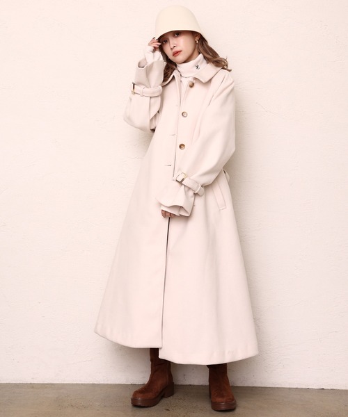 one after another NICE CLAUP（ワンアフターアナザーナイスクラップ）の「NCロゴ刺繍入りクローシュハット（ハット・レディース・アイボリー/ブラック/キャメル・FREE）」の15枚目の写真