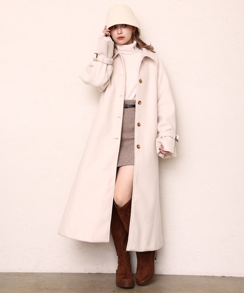 one after another NICE CLAUP（ワンアフターアナザーナイスクラップ）の「NCロゴ刺繍入りクローシュハット（ハット・レディース・アイボリー/ブラック/キャメル・FREE）」の16枚目の写真