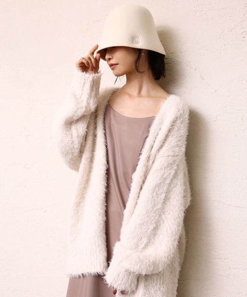 one after another NICE CLAUP（ワンアフターアナザーナイスクラップ）の「NCロゴ刺繍入りクローシュハット（ハット・レディース・アイボリー/ブラック/キャメル・FREE）」の20枚目の写真