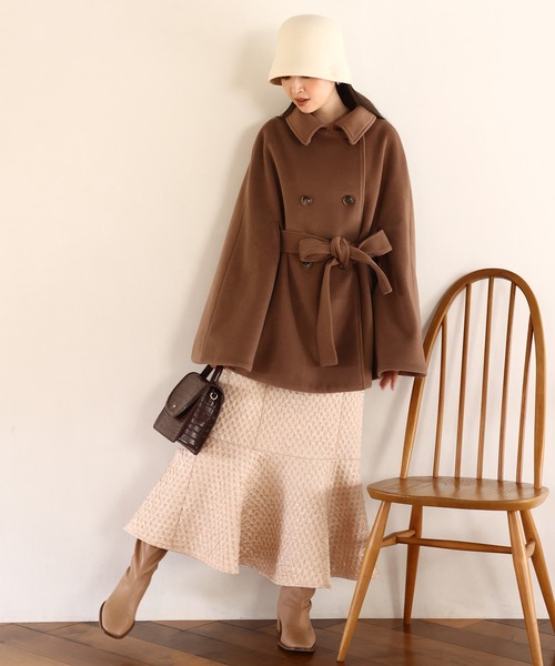 one after another NICE CLAUP（ワンアフターアナザーナイスクラップ）の「NCロゴ刺繍入りクローシュハット（ハット・レディース・アイボリー/ブラック/キャメル・FREE）」の22枚目の写真