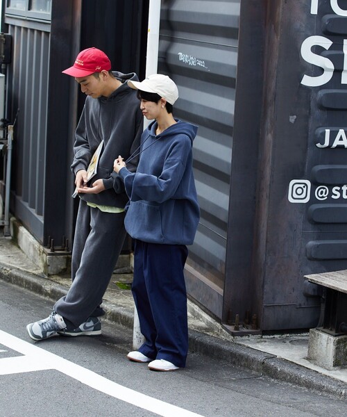 FREAK'S STORE（フリークスストア）の「FREAK'S STORE/フリークスストア HEAVY WEIGHT PIGMENT PIGMENT HOODY/フードパーカー（パーカー・メンズ・チャコール/ネイビー・SMALL/MEDIUM/LARGE）」の21枚目の写真