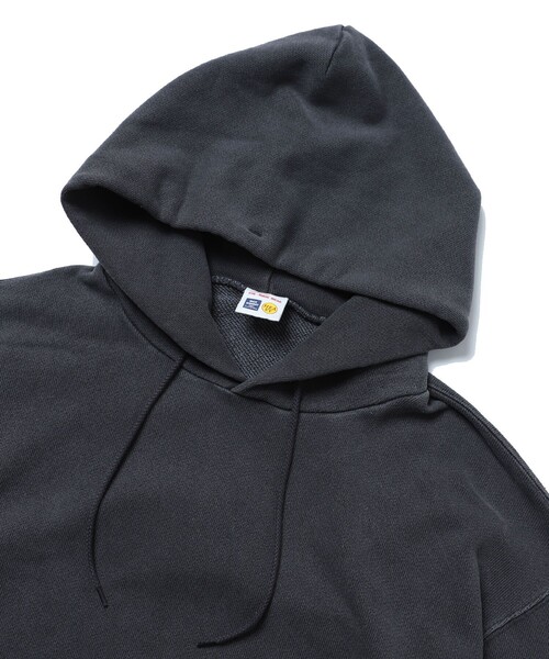 FREAK'S STORE（フリークスストア）の「FREAK'S STORE/フリークスストア HEAVY WEIGHT PIGMENT PIGMENT HOODY/フードパーカー（パーカー・メンズ・チャコール/ネイビー・SMALL/MEDIUM/LARGE）」の4枚目の写真