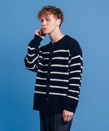 BORDER KNIT CARDIGAN / ボーダーニットカーディガン