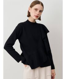 ELENDEEK | アシメフリルニット(ニット/セーター)