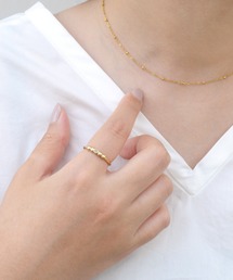 ieLS | 金属アレルギー対応「ieLS」ZAG Bijoux Paris ステンレス フリーサイズリング SRR10098(リング)